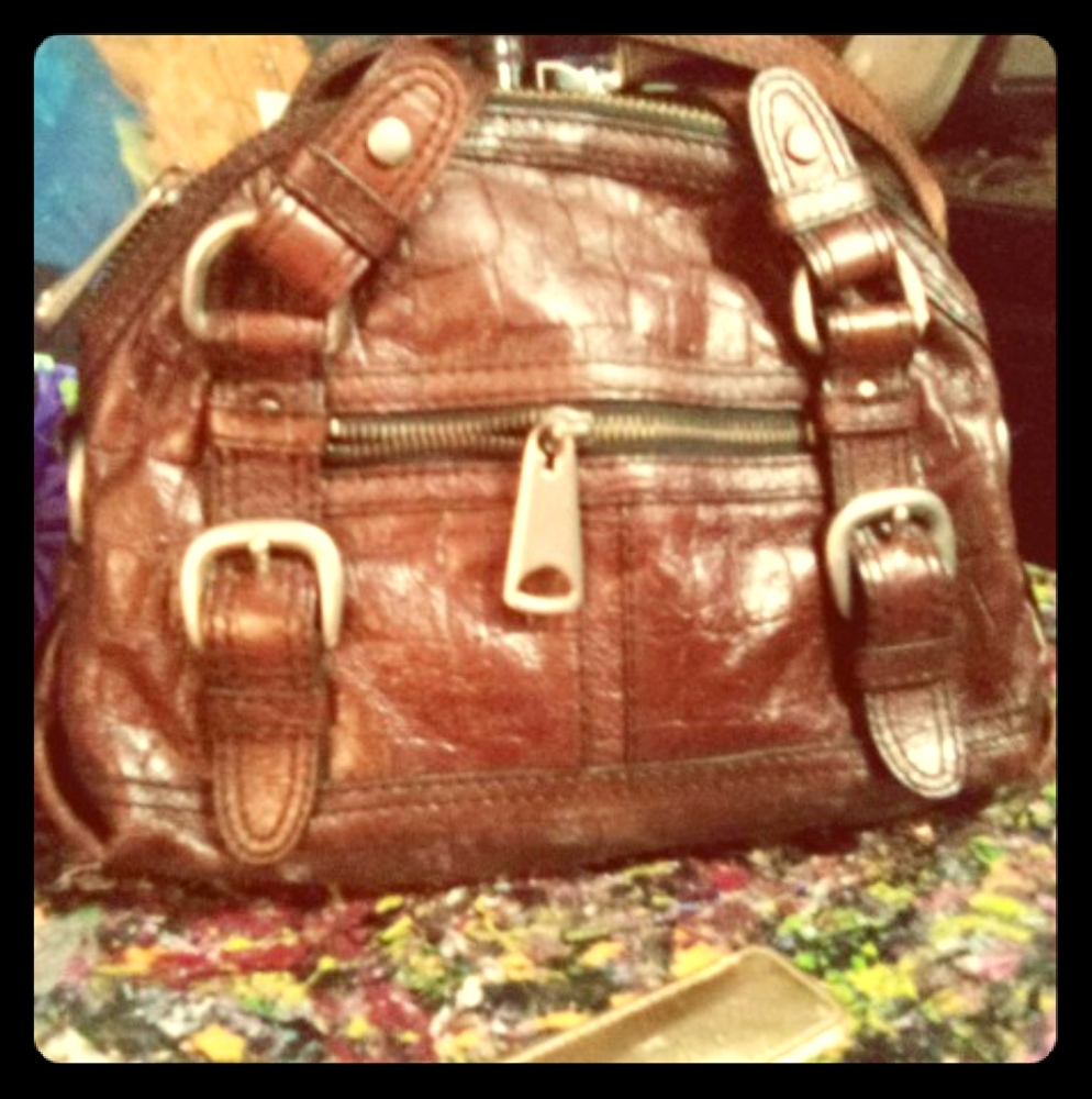 Fossil leather purse